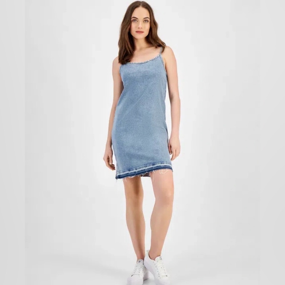 NWT Hugo Boss Women's Sleeveless Denim Bodycon Dress